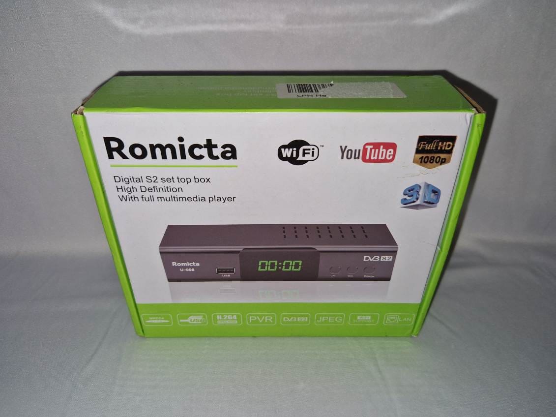 Romicta Cyfrowy Odbiornik Satelitarny DVB-S2 – Tuner Full HD z WiFi i YouTube